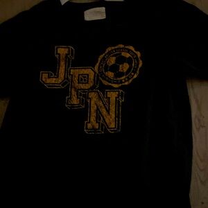 Black T-Shirt with Yellow JPN Graphic